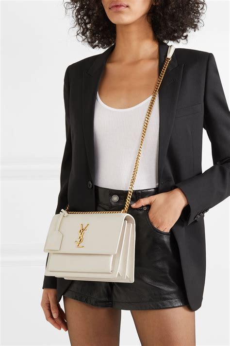 white Saint Laurent bag